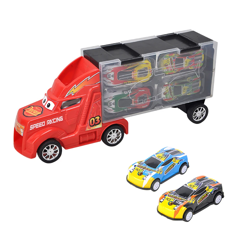 

Container Truck Inertia Metal Car Diecast Model Birthday Gift Toy for Boy Children Birthday Kids Funny Education toy Car Model