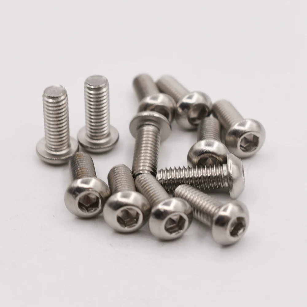 Полукруглая головка из нержавеющей стали 304 шестигранный винт с цилиндрической