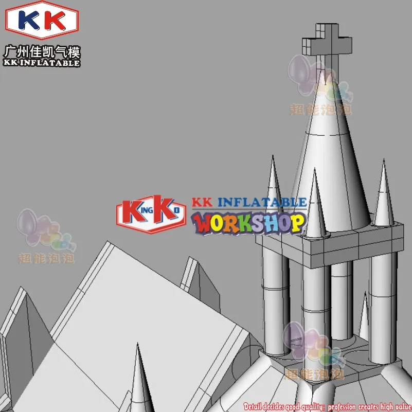 ПВХ церкви надувного шатера индивидуальный дизайн тент для вечерние