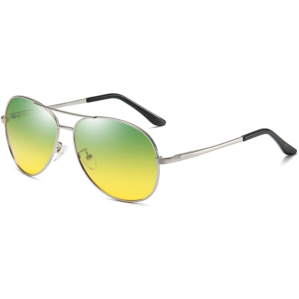 Солнцезащитные очки дневного и ночного видения мужские овальные для вождения с