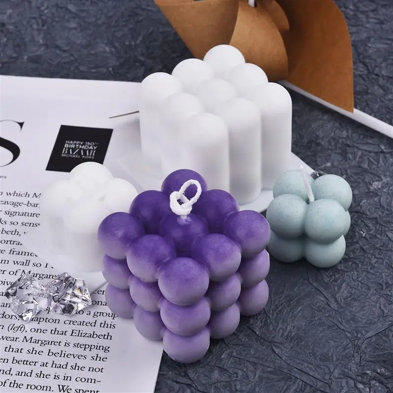 

New 3d Candle Molds Soy Wax Silicone Mold Aromatherapy Gypsum Candle Diy Candle Mould Handmade Soap Mold Candle Making Supplies