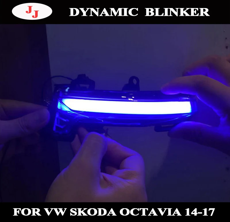 Динамический мигалка Светодиодный светильник сигнала поворота для VW SKODA OCTAVIA T-ROC
