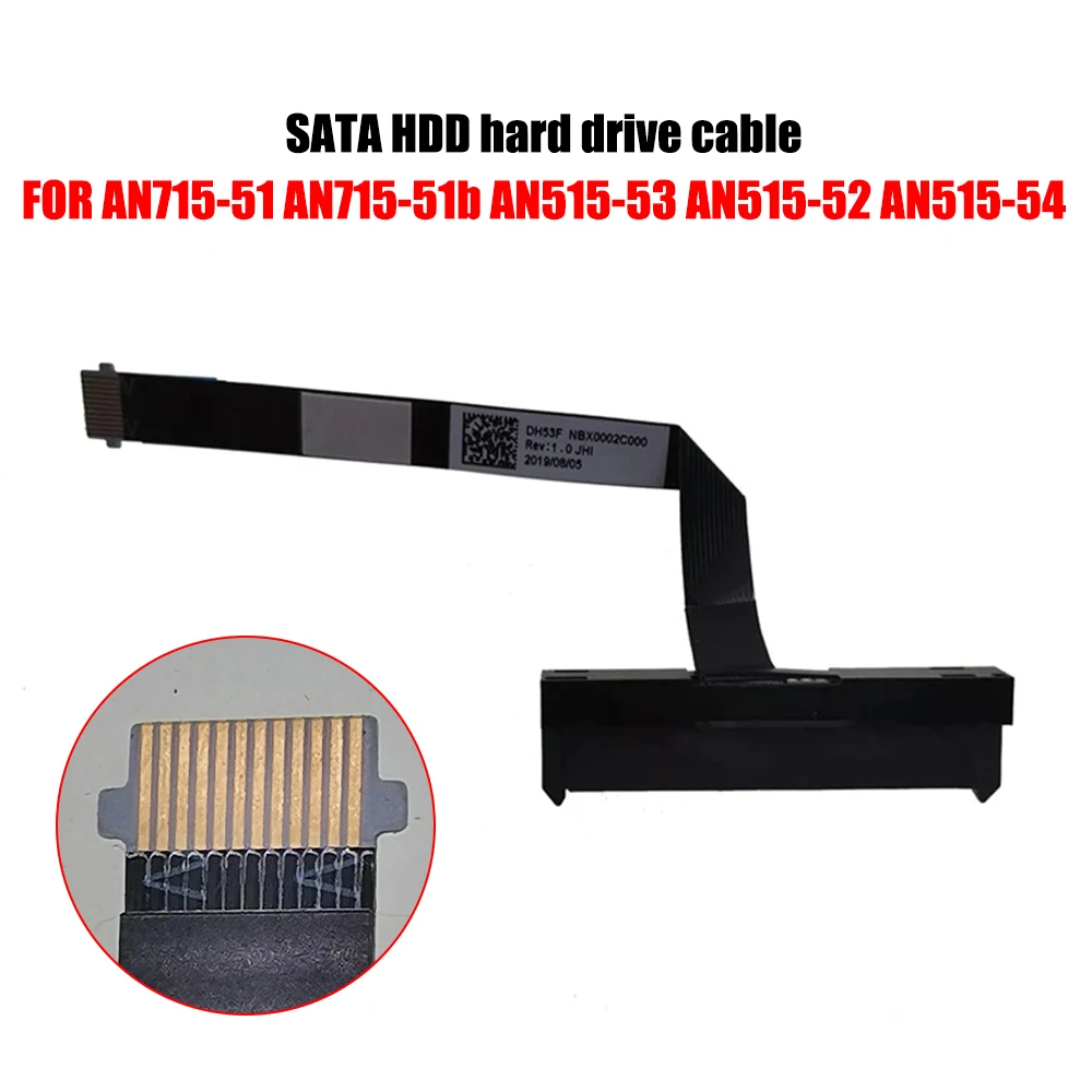 

HDD Cable 12-Pin Hard Drive Connector Cord Laptop HDD Wire Replacement for ACER AN715-51 AN515-53 Nbx0002cn00 Notebook