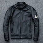 Куртка мужская из натуральной коровьей кожи, пилотный костюм, куртка-бомбер, пальто, куртка из воловьей кожи, черный цвет, DHL, бесплатная доставка, на весну