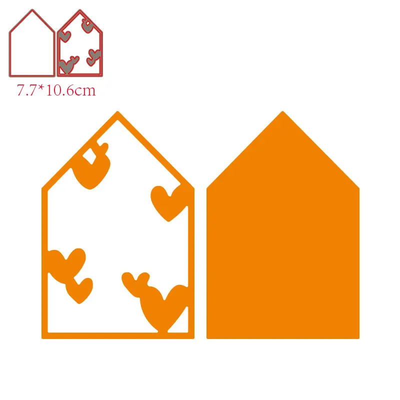 

MISS VINTAGE New Metal Cutting Dies Heart Tag for Scrapbooking Steel Craft Die Cut Embossing Paper Card Album