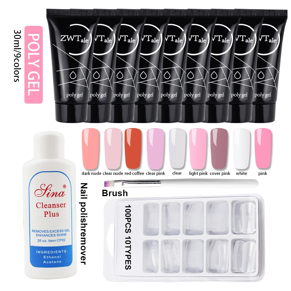 V Love набор из полигеля для быстрого строительства Кристальное желе жесткий