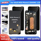 Оригинальный AMOLED ЖК-дисплей для ASUS ROG Phone2 Phone II, ЖК-дисплей, сенсорный экран для ASUS ZS660KL I001DA, ЖК-дисплей с рамкой