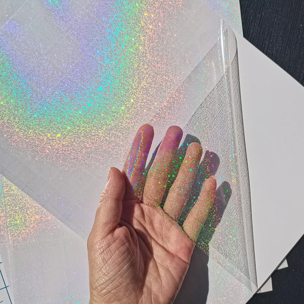 Голографический песочный блеск плюс пять звезд фольги клейкая лента холодного