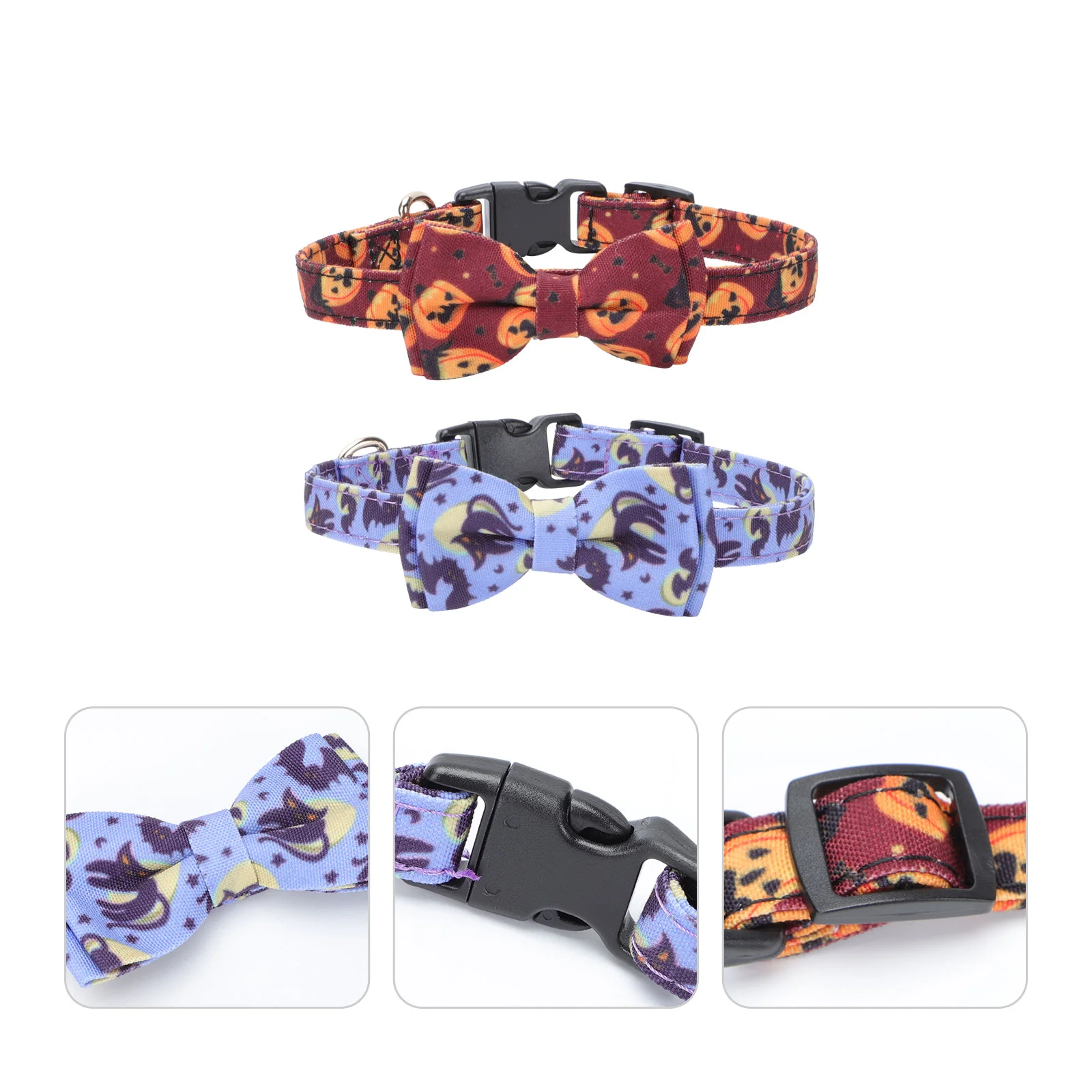 

2Pcs Creative Pet Collars Adjustable Dog Necklace Collars Pet Supplies