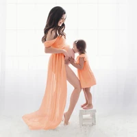 shoulderless maternity dress for photography sexy front split pregnancy dresses for photo shoot white pregnancy maxi dress women