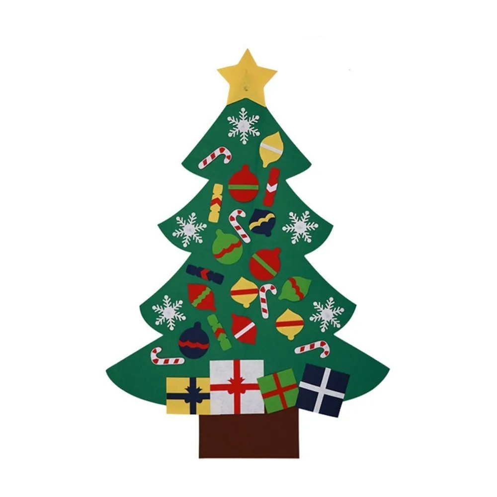 DIY войлочная Рождественская елка новогодние подарки Детские игрушки