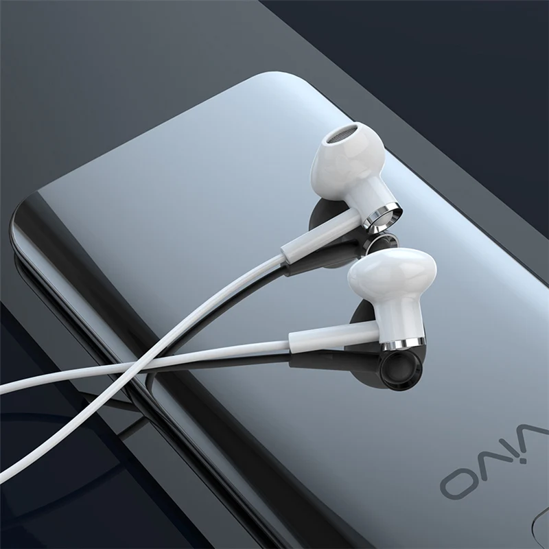 white 3.5MM HOCO 3,5 мм наушники с супер басами для Xiaomi huawei samsung Earbudz наушники с микрофоном игровая гарнитура - Цвет: white 3.5MM