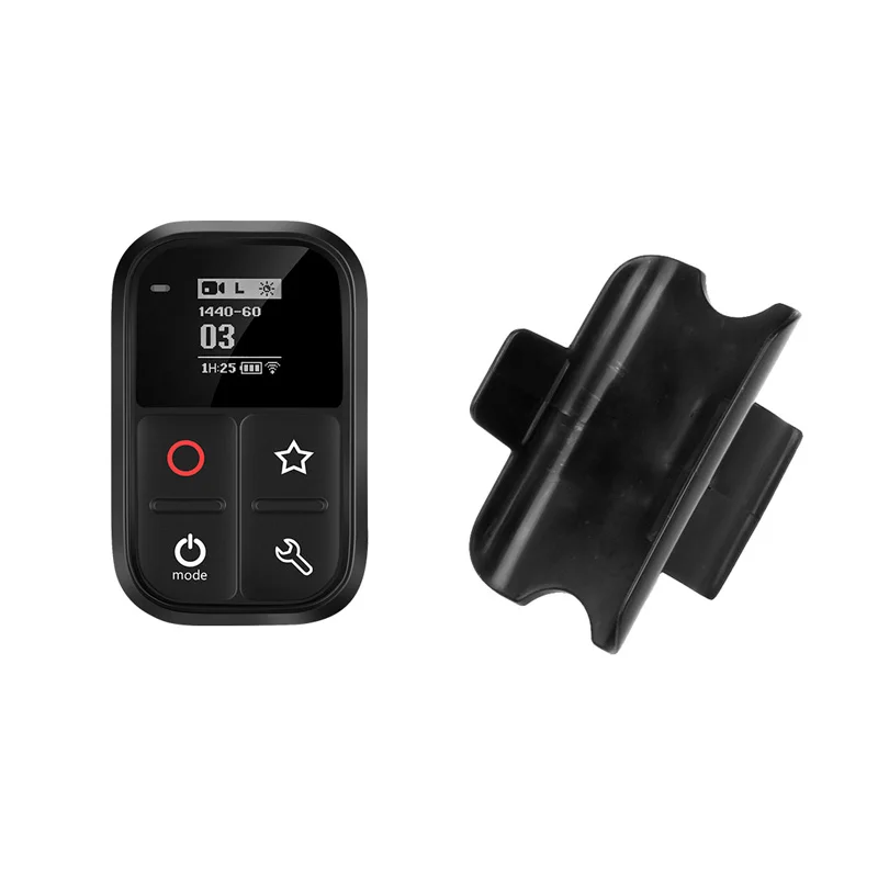 Remote with Gift TELESIN 80M Wifi Пульт дистанционного управления для Gopro Hero Black 8 7 6 5 4 Session самолюминесцентный oled-экран дистанционный набор и ярлык - Цвет: Remote with Gift