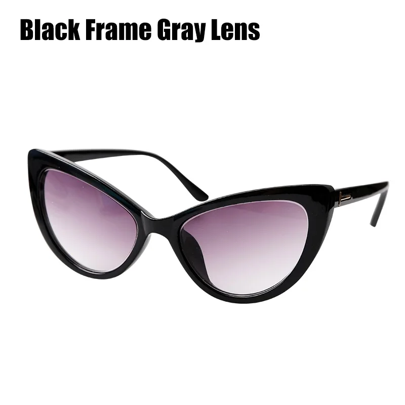 Black with Gray Len SOOLALA очки для чтения «кошачий глаз» женские и мужские большие очки для чтения+ 0,5 0,75 1,25 1,75 2,25 до 4,0 пользовательские очки для пресбиопии - Цвет оправы: Black with Gray Len