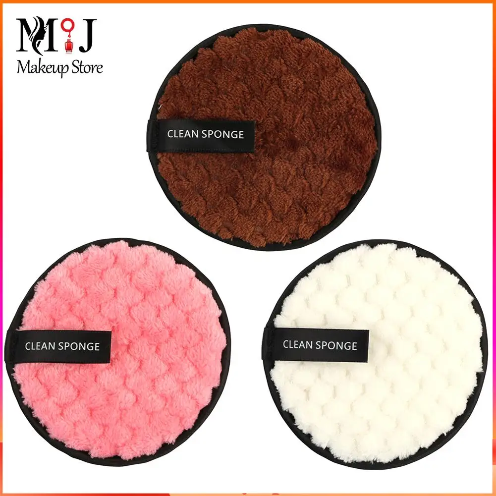 

3pcs Microfiber Soft Cloth Pads Puff Remover Cosmetics Remove Face Cleansing Towels Sponges