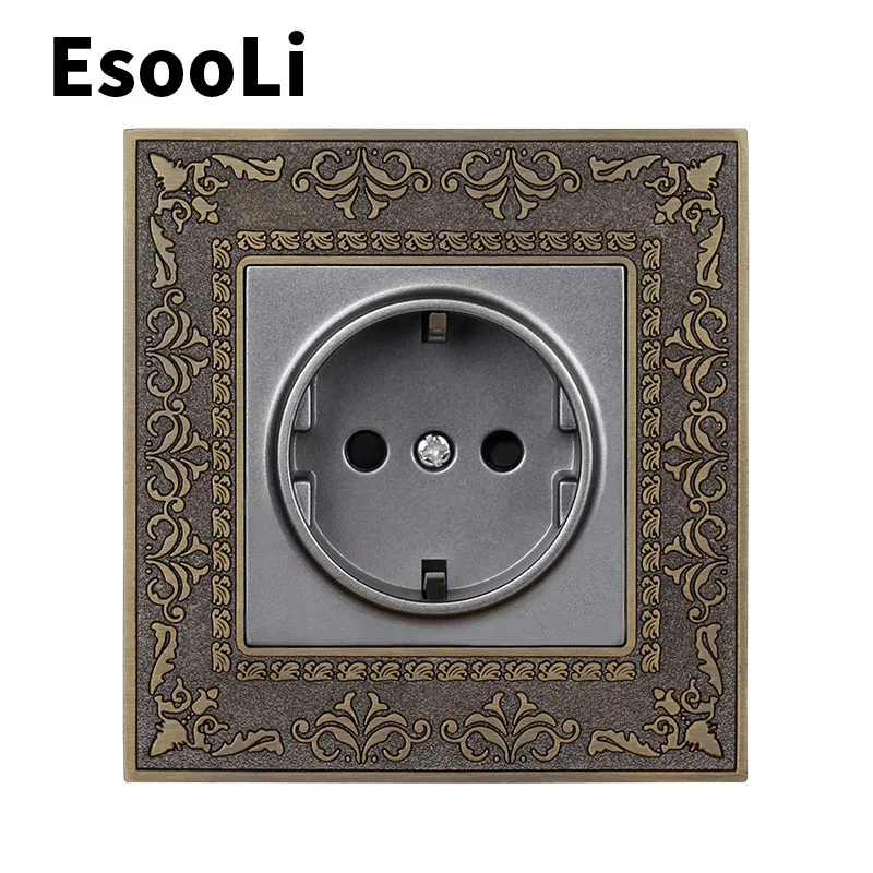 Розетка EsooLi серая евростандарт 16 А 110 ~ 250 В переменного тока | Обустройство дома