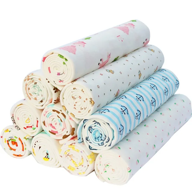 

50X190CM 100% Cotton Kids Cartoon Fabric Knitting Cotton Patchwork Cloth Sewing Quilting Fat Quarters Material For Baby&Child