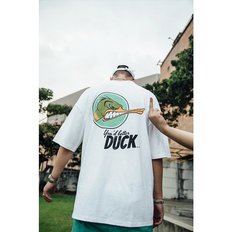 VIISHOW 2018 мужские футболки с рисунком утки модная футболка аниме топы коротким