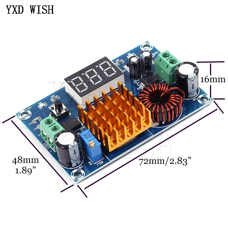 DC 3V-35V DC/DC 5V-45 с повышением до модуль цифровой вольтметр DC-DC Step Up Модуль повышающий