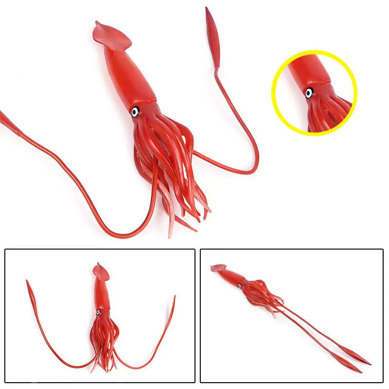 Большой кальмар Inkfish модель океана животных Реалистичная фигура для взрослых