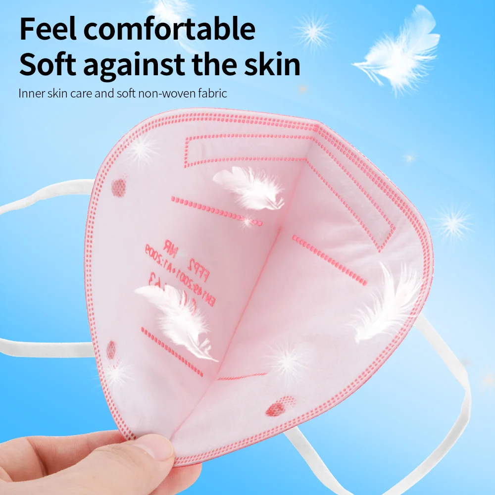 

10-100Piece Red FFP2 Mask KN95 Face Masks CE FFP2 Face Mask 5 Layers Filter Protective ffp2 kn95 Mascarillas Masques ffp3mask