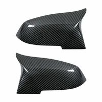 2pcs m5 style rearview side wing mirror cover cap for bmw f01 f10 f11 f18 lci 2014 carbon fibergloss black side mirror cover