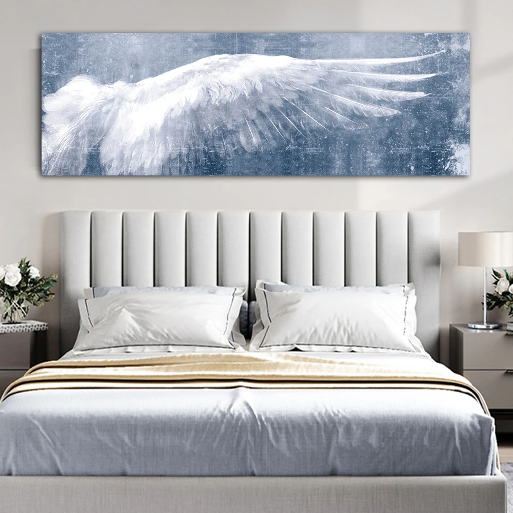 Крылья Ангела винтажные настенные плакаты и принты черно-белые художественные