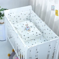 bumper bedding set cotton cute print sheet cradle side protector toddler baby room accessories bed protection