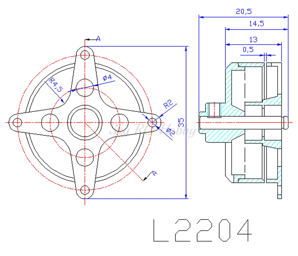 L2204 2204 1800KV KV1800 бесщеточный двигатель поддержка 2-3s+ 12A Simonk ESC для RC Самолет с фиксированным крылом KT F3P