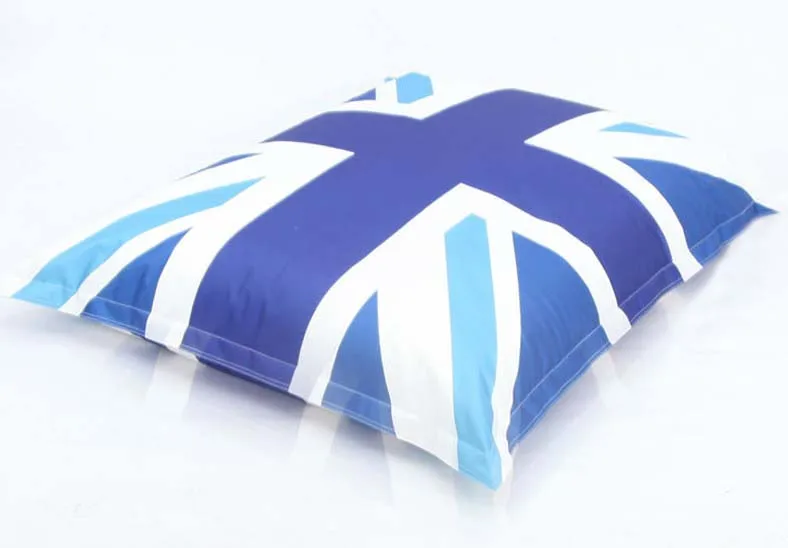 Юнион Джек мешок фасоли универсальное кресло Английский флаг на открытом