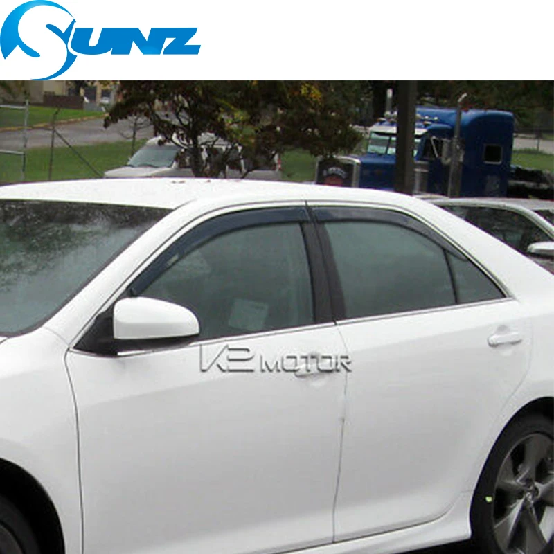 Оконный козырек Дефлектор Дождь гвардии для Toyota CAMRY Седан 2012 2013 Окно Дождь протектор SUNZ