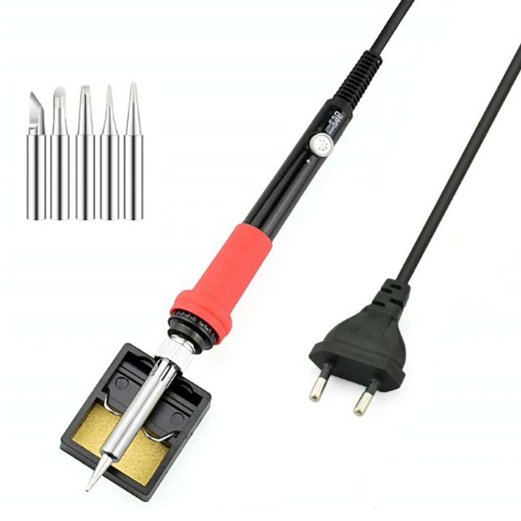 

Adjustable Temperature Electric Welding Soldering Iron Tools 5 Tips 220V
