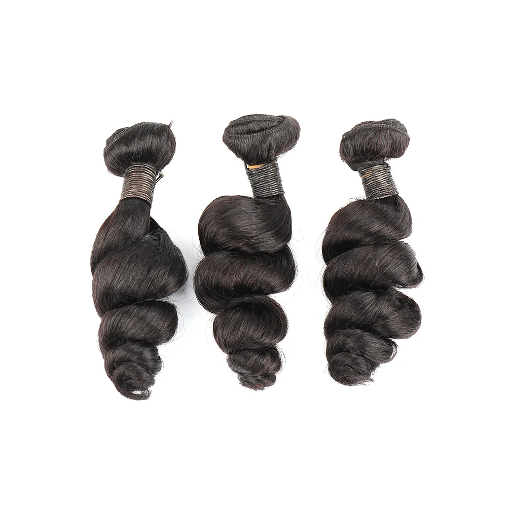 

3+1 Loose Wave Hair Bundles Bliss Toocci 100% Virgin Brazilian Human Hair Funmi Weave Bundles Bouncy Hair Bundles With Closure