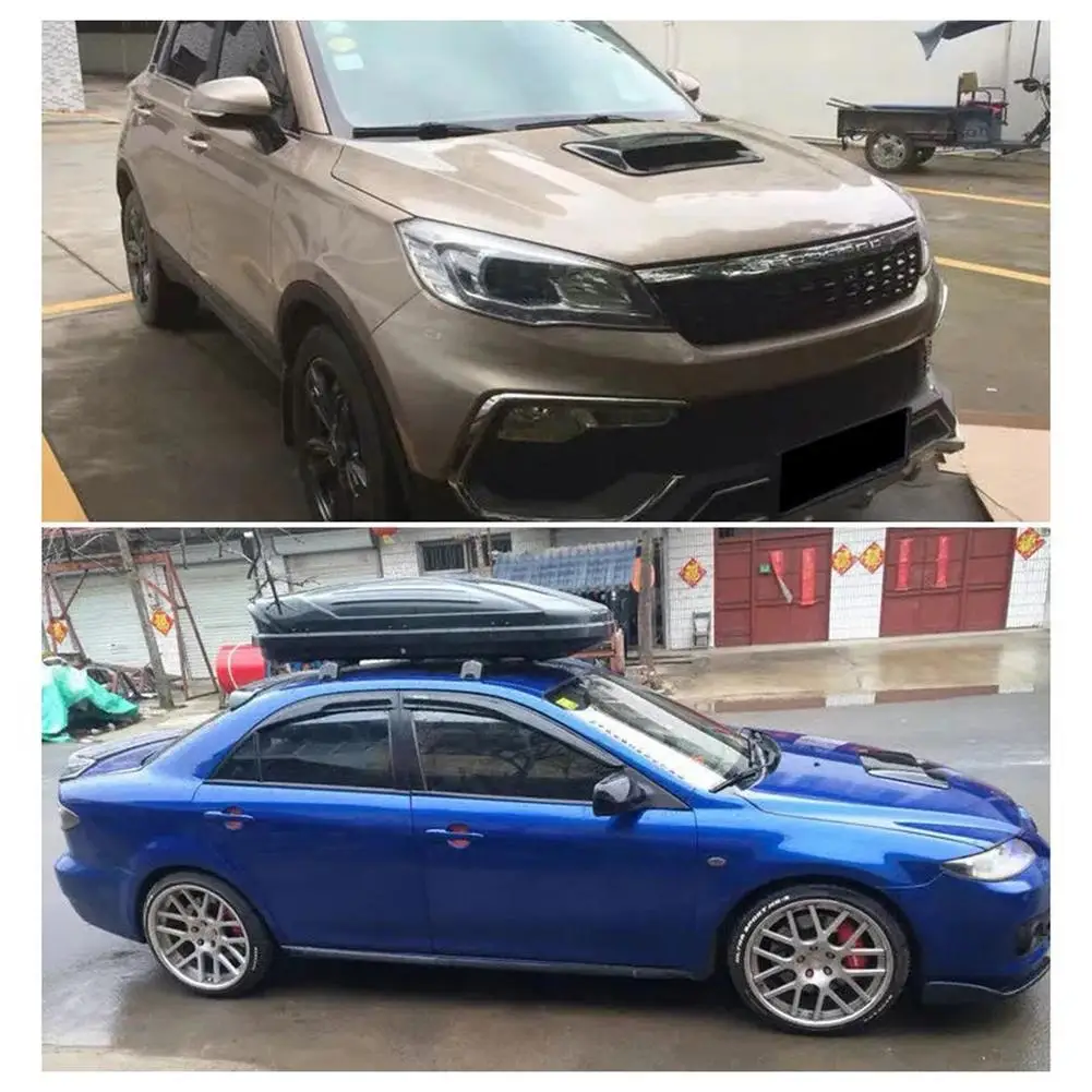 Имитация капюшона наклейки на выпускное отверстие воздуха украшение легко