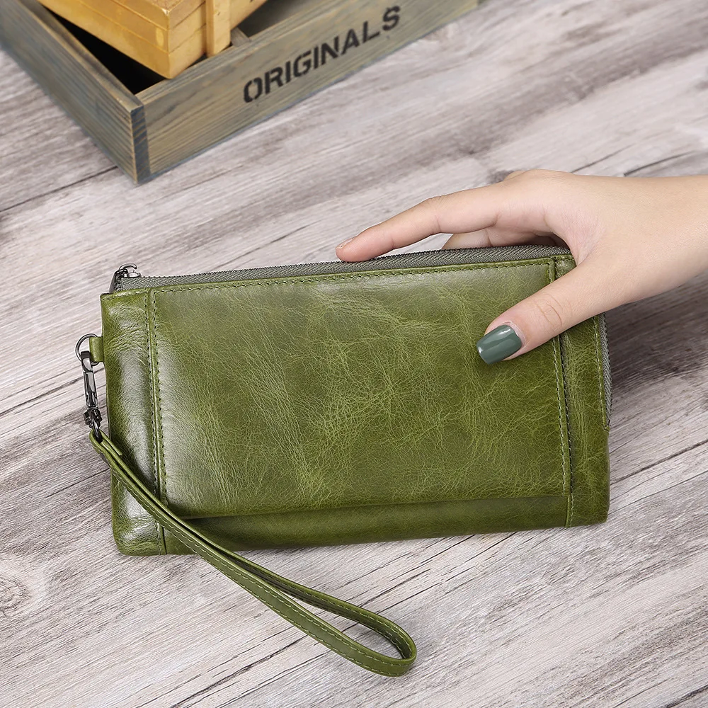 

Luxury Fashion Women Clutch Leather Long Wallets Large Capacity Diamond Lattice Purse Mobile Phone Pocket Bag Zipper Wallet BB92