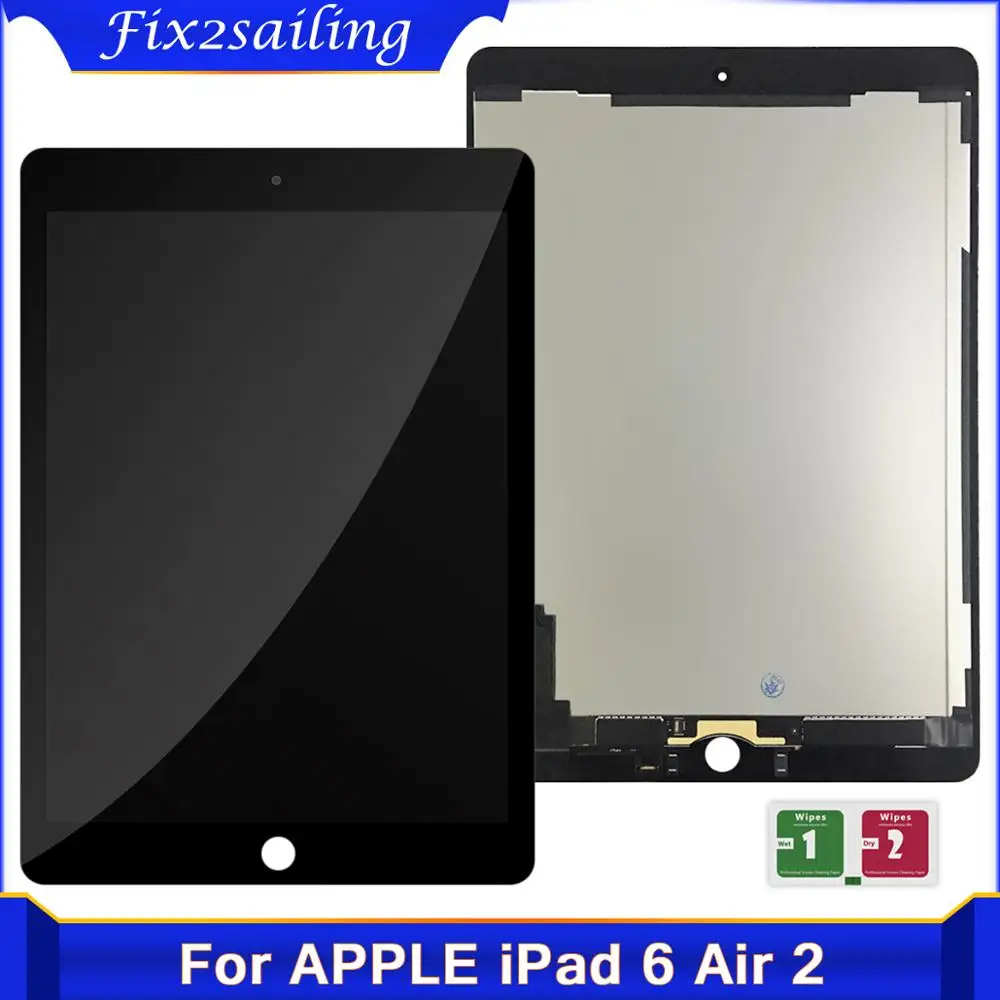 ЖК дисплей 9 7 дюйма для Apple iPad 6 Air 2 с сенсорным экраном и дигитайзером сменная