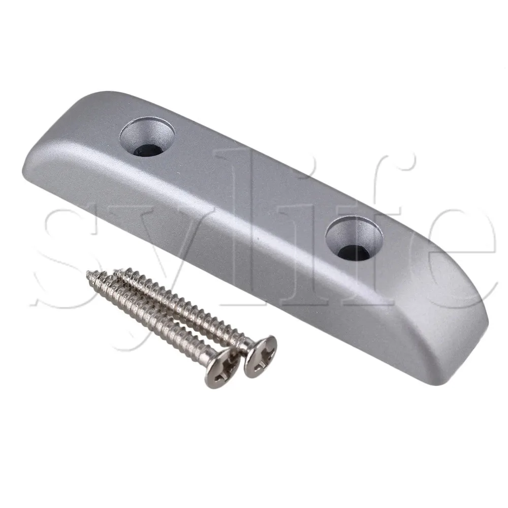 Металлический упор для большого пальца с крепежными винтами серебристый бас