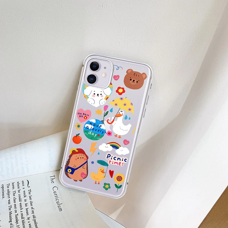 

Suitable for iPhone 11 Pro mobile phone case iPhone 6 s 11 8 7 Plus X XS Max XR protective cover anti-fall soft TPU