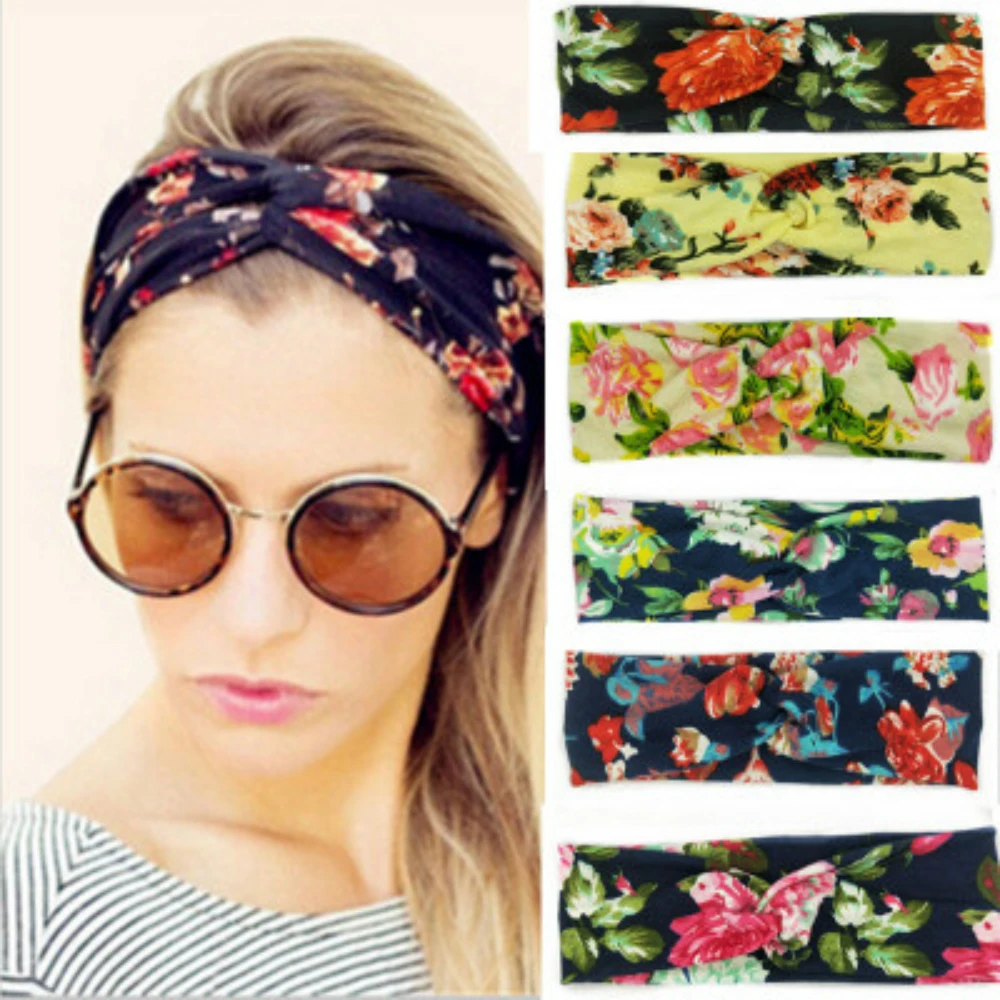 

Fashionable Elastic Twisted Knotted Headband Wide Stretch Girls Hairband High Quality Elegant Hair Accessories