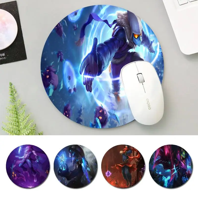 

Fashion LOL Malzahar Mouse Mat Round Pads Family Laptop Gamer Rubber Mouse Mat MousePad Desk Gaming Mousepad Cup Mat
