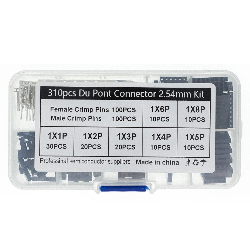 Соединительный кабель Dupont 310 шт./компл. 2 54 мм Штекерный + гнездовой провод 1/2/3/4/5/6/8