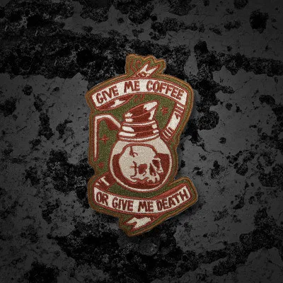 Тактические кофейные нашивки утренний ритуал нашивка кофейного райдера