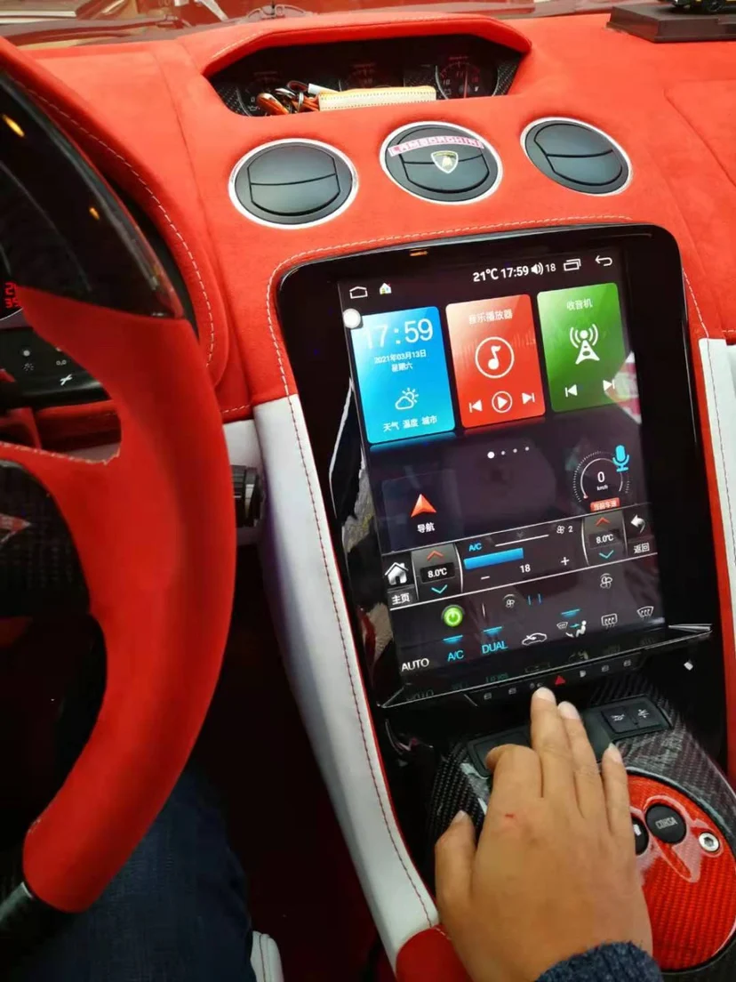 

2Din Android 11.0 8G+256G Tesla Screen Carplay For Lamborghini Gallardo Car GPS Radio Stereo Navigation Audio Recorder Head Unit
