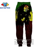 sonspee 3d singer bob marley printed trousers mens oversized hip hop street sports pants casual harajuku new clothing pants