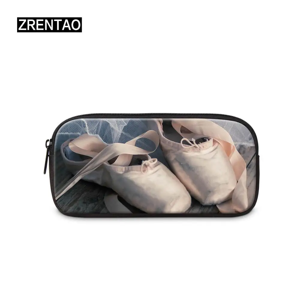Pencil Bag 6 Школьная/Офисная Дамская большая холщовая косметичка на молнии для детей, студентов, карандаши, сумки, чехол, персонализированные Пеналы, балетные танцы, печать - Цвет: Pencil Bag 6