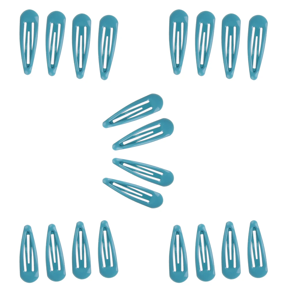 blue 20pcs 4,8 см* 1,5 см 20 шт. заколки для волос, цветные металлические детские аксессуары для женщин и девочек, стильные аксессуары - Цвет: blue 20pcs