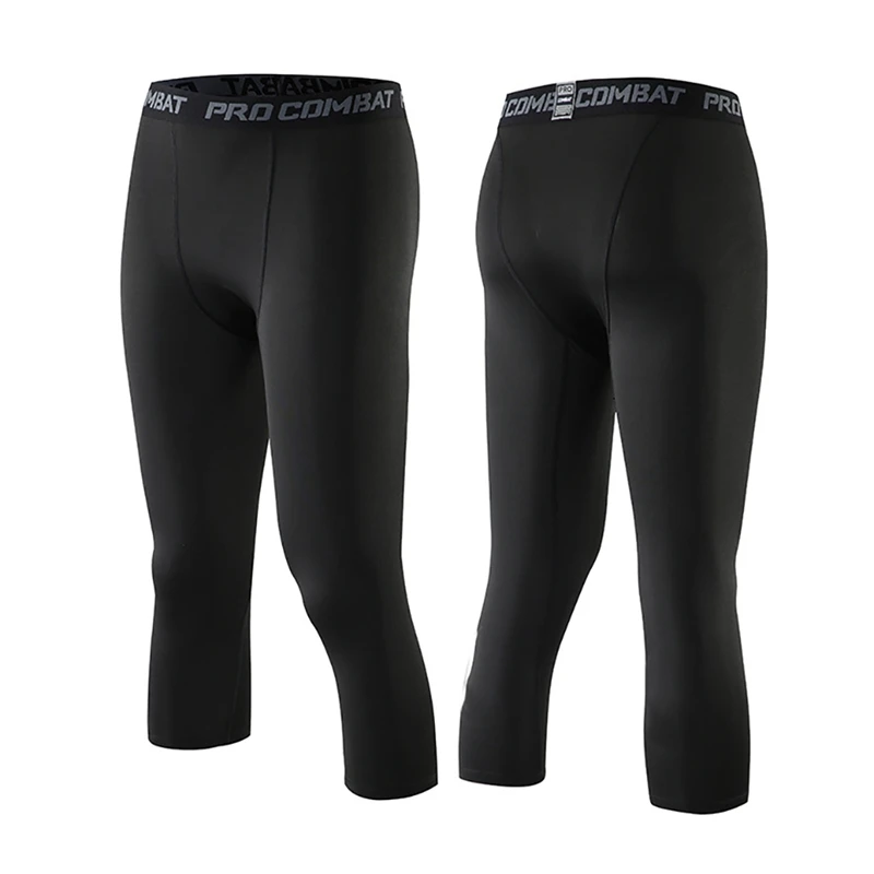 Мужские штаны длиной до икры впитывающие пот быстросохнущие эластичные