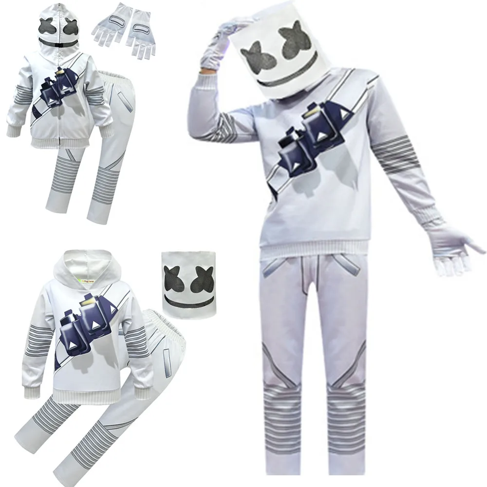 Для мальчиков и девочек DJ рок музыки Толстовки с капюшоном Детская Кофты модные