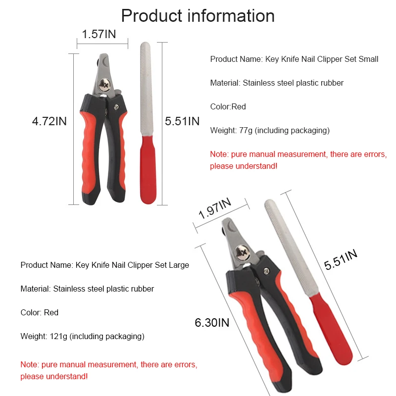 

Pets Nail Clippers Professional Dog Cat Stainless Steel Labor-Saving Nail Clippers Convenient Beauty Cleaning Supplies 2021