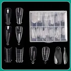 120 шт.корт. Двойные формы для наращивания ногтей формы для быстрого наращивания полигель для ногтей верхняя форма для ногтей